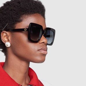 Gucci Sunglasses GG0328S 001 Black grey